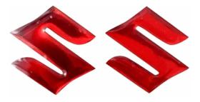 Par Adesivo Emblema Suzuki Bandit 750 900 1000 Vermelho - Resitank