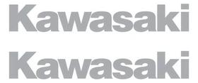 Par Adesivo Faixa Compatível Com Kawasaki Tanque- Prata 01 Par Adesivo Faixa Compatível Com Kawasaki Tanque- Prata 01