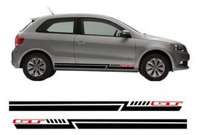 Par Adesivo Faixa Lateral Carro Gol Volkswagen Compatível Par Adesivo Faixa Lateral Carro Gol Volkswagen Compatível