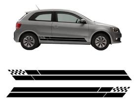Par Adesivo Faixa Lateral Gol Volkswagen Compatível Carro Par Adesivo Faixa Lateral Gol Volkswagen Compatível Carro