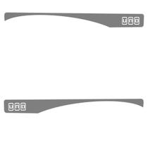 Par Adesivo Faixa Lateral Prata - Uno Sporting Modelo 1