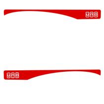 Par Adesivo Faixa Lateral Vermehlo - Uno Sporting Modelo 1