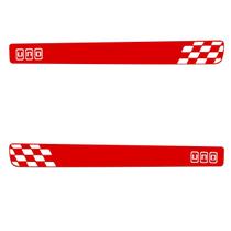 Par Adesivo Faixa Lateral Vermelho - Uno Sporting Modelo 2