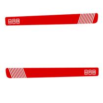 Par Adesivo Faixa Lateral Vermelho - Uno Sporting Modelo 4