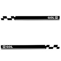 Par Adesivo Faixa Lateral Vw Gol G2 G3 G4 G5 G6 G7 - Preto