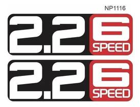 Par Adesivo Ford Ranger 2.2 Six Speed 2017 Fundo Preto