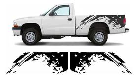 Par Adesivo Laterais Caçamba Compatível Dodge Dakota Cmba208 Par Adesivo Laterais Caçamba Compatível Dodge Dakota Cmba208
