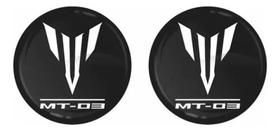 Par Adesivo Logo Emblema Mt-03 Mt03 Mt 03 35mm 3d Resinado Par Adesivo Logo Emblema Mt-03 Mt03 Mt 03 35mm 3d Resinado