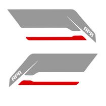 Par Adesivo Paralama Lateral Audi Apr A3 A4 S3 - Prata