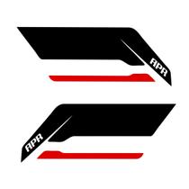 Par Adesivo Paralama Lateral Audi Apr A3 A4 S3 - Preto