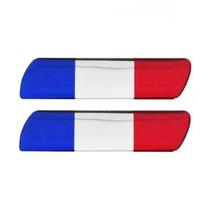 Par Adesivo Resinado Coluna Porta Universal Bandeira França