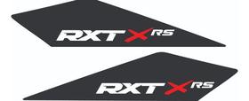 Par Adesivo Traseiro Rxt-x Rs (fundo Preto) Par Adesivo Traseiro Rxt-x Rs (fundo Preto)