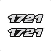 Par Adesivos 1721 Caminhão Mb Mercedes Resinado - Generico