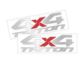 Par Adesivos 4x4 Mitsubishi L200 Triton Lateral Md2 Prata-Alumínio(fosco) Par Adesivos 4x4 Mitsubishi L200 Triton Lateral Md2 Prata-Alumínio(fosco)