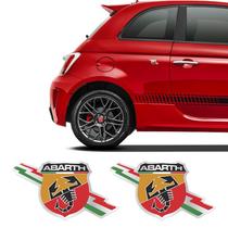 Par Adesivos Abarth Resinado 500 Punto Uno Linea Palio Par Adesivos Abarth Resinado 500 Punto Uno Linea Palio