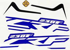 Par Adesivos Aletas Amx Select Crf 230 Motocross
