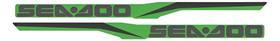 Par Adesivos Casco Inferior compatível Sea-Doo RXT 300 2020