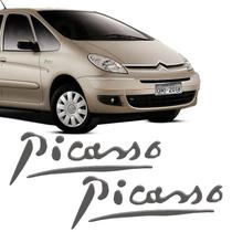 Par Adesivos Citroën Xsara Picasso Emblema Grafite Resinado
