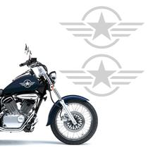 Par Adesivos Estrela Militar Tanque Suzuki Intruder Cinza Par Adesivos Estrela Militar Tanque Suzuki Intruder Cinza