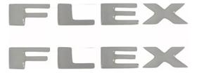 Par Adesivos Flex Capo Tr4 Resinado Cinza Claro Flexrs