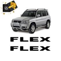 Par Adesivos Flex Preto Do Capô Pajero Tr4 Resinado Par Adesivos Flex Preto Do Capô Pajero Tr4 Resinado