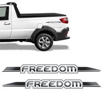 Par Adesivos Freedom Fiat Strada 2019/2020 Emblema Lateral