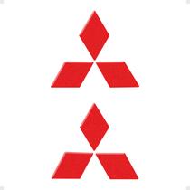 Par Adesivos Mitsubishi Asx 2012 Emblema Vermelho Genérico Par Adesivos Mitsubishi Asx 2012 Emblema Vermelho Genérico
