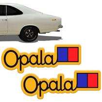 Par Adesivos Opala Com Bandeira 1975/1979 Chevrolet Resinado - SPORTINOX