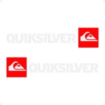 Par Adesivos Quiksilver Peugeot Emblema Branco - Genérico