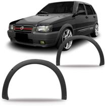 Par Alargador Vão Roda Dianteiro Uno Way 2004 a 2010 Preto Par Alargador Vão Roda Dianteiro Uno Way 2004 a 2010 Preto