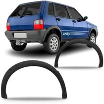 Par Alargador Vão Roda Traseiro Uno Way 2004 a 2010 Preto Par Alargador Vão Roda Traseiro Uno Way 2004 a 2010 Preto