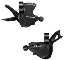 Par Alavanca de Câmbio Shimano Alivio SL-M3100 18v 2x9 Velocidades Trocador Passador MTB Speed
