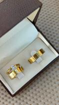 Par aliança casamento/noivado reta 6MM Banhada a ouro 18k