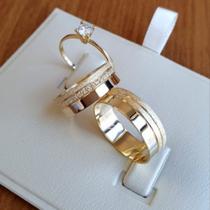 Par Aliança de Casamento ou de Noivado em Ouro Maciço - Forever 10k - Pipper Joias