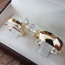 Par Aliança de Casamento ou Noivado 8mm em ouro 18k - Always08 - Pipper Joias