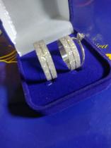 Par Aliança Namoro Compromisso Prata 950 Fosca Com Risco No Meio 6mm Par Aliança Namoro Compromisso Prata 950 Fosca Com Risco No Meio 6mm