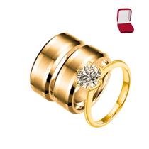 Par Aliança Ouro 18K 6mm Reta Chanfrada + Caixinha - Anel Aparador Mil Pedras Zircônia Casamento Compromisso Par Aliança Ouro 18K 6mm Reta Chanfrada + Caixinha - Anel Aparador Mil Pedras Zircônia Casamento Compromisso