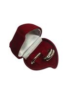 Par Aliança Prata Namoro Fina 4mm Arredondado + Anel