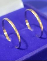 Par Alianças Casal Ouro 18 Kilates 1.80 Gramas 2.5 mm