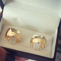 Par Alianças Casamento Banhada a ouro 18k Abaulada 10mm Par Alianças Casamento Banhada a ouro 18k Abaulada 10mm
