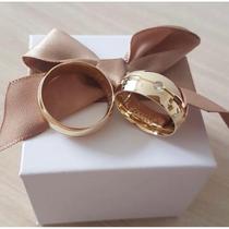 Par Alianças Casamento Moedas Antigas Abaulada 7MM Friso e Pedra + Gravação Par Alianças Casamento Moedas Antigas Abaulada 7MM Friso e Pedra + Gravação