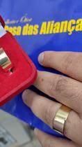 Par Alianças Lisas Ouro 18 Kilates Noivado Casamento 10 mm 12 Gramas Maciço Polidas Resistente Par Alianças Lisas Ouro 18 Kilates Noivado Casamento 10 mm 12 Gramas Maciço Polidas Resistente