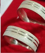 Par Alianças Namoro Compromisso Prata 950 Fosca 8 mm Par Alianças Namoro Compromisso Prata 950 Fosca 8 mm