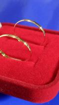 Par Alianças Noivado/casamento Ouro18k / 1,10 Mm / 1.00 Gramas Maciça