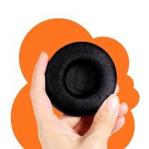 Par Almofada Espuma Para Fone Universal Peça Reposição Preto