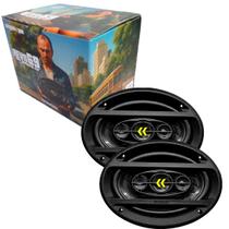 Par Alto Falante 6x9 Quadriaxial Bravox Revo 69 200 Watts RMS