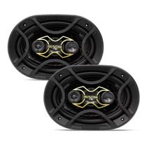 Par Alto Falante Bravox 6x9 Pol B4X69 Gold 140W RMS Quadriaxial