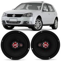 Par Alto Falante Golf 1999 A 2019 Polo Hatch Sedan 2003 A 2019 6" 100W RMS 4 Ohms Triaxial Foxer