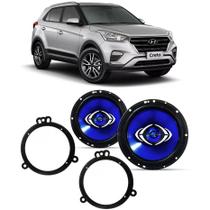 Par Alto Falante Hyundai Creta PCD Porta Traseira CM6 Hurricane