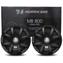 Par Alto Falante Midbass Hurricane Pro MB800 8" Polegadas 600W RMS Bobina Simples Par Alto Falante Midbass Hurricane Pro MB800 8" Polegadas 600W RMS Bobina Simples